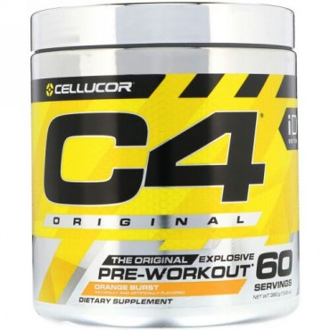 Cellucor, C4オリジナルエクスプローシブ、プレワークアウト、オレンジバースト、13.8 oz (390 g) (Discontinued Item)