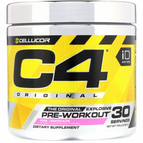 Cellucor, C4オリジナルエクスプローシブ、プレワークアウト、ピンクレモネード風味、195g（6.88オンス）