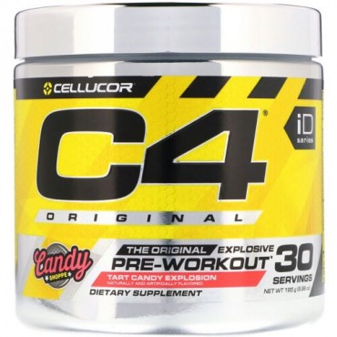 Cellucor, C4 オリジナルエクスプローシブ、プレワークアウト、タルトキャンディーエクスプロージョン、6.88オンス (195 g) (Discontinued Item)