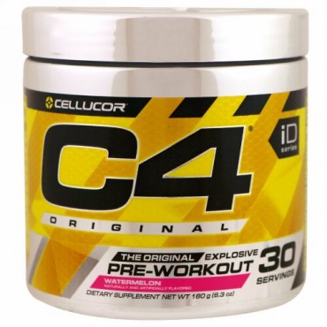 Cellucor, C4 オリジナル エクスプローシブ、プレ・ワークアウト、ウォーターメロン、6.3 oz (180 g)