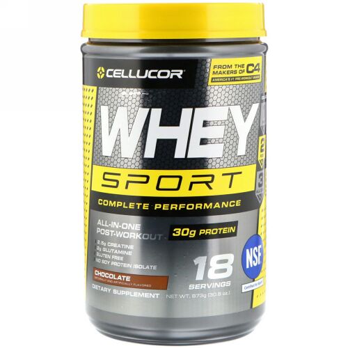 Cellucor, ホエイスポーツコンプリートパフォーマンス、チョコレート、30.8 oz (873 g) (Discontinued Item)