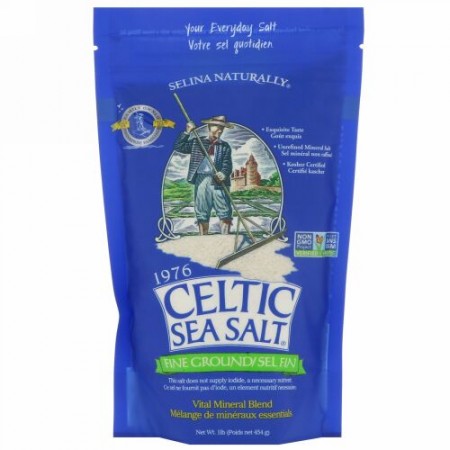 Celtic Sea Salt, ファイングラウンド、バイタルミネラルブレンド、1 lb (454 g)