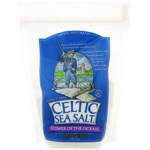 Celtic Sea Salt, Flower of The Ocean, 1/2 lb (227 g) (Discontinued Item)