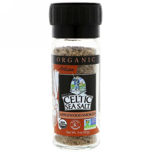 Celtic Sea Salt, Organic, Artisan, Applewood Smoked Salt, 3 oz (85 g) (Discontinued Item)