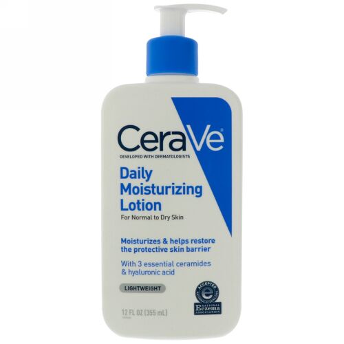 CeraVe, デイリー モイスチャライジング ローション、ライトウェイト、12 fl oz (355 ml) (Discontinued Item)