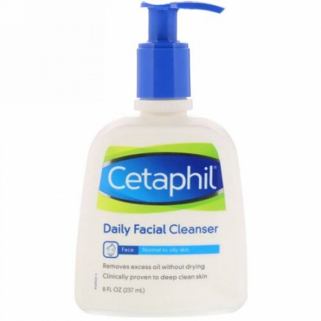 Cetaphil, デイリーフェイシャルクレンザー, 8液量オンス (237 ml)