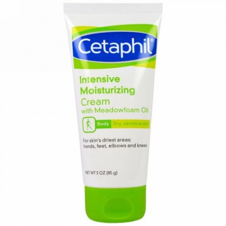 Cetaphil, インテンシブ モイスチャライジングクリーム (メドウフォーム油入り), 3オンス (85 g)