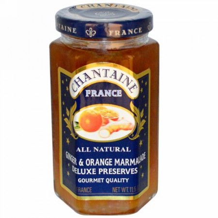 Chantaine, デラックスプリザーブス、ジンジャー & オレンジマーマレード、11.5 oz (325 g) (Discontinued Item)
