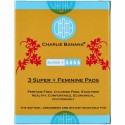 Charlie Banana, 3スーパー+女性用パッド、フロラリー、3パッド (Discontinued Item)