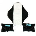 Charlie Banana, Regular Feminine Pads, Black, 3 Pads + 1 Tote Bag (Discontinued Item)