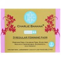 Charlie Banana, Regular Feminine Pads, White, 3 Pads (Discontinued Item)