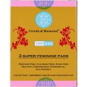 Charlie Banana, スーパー・フェミニンパッド、フロラリー、3パッド (Discontinued Item)