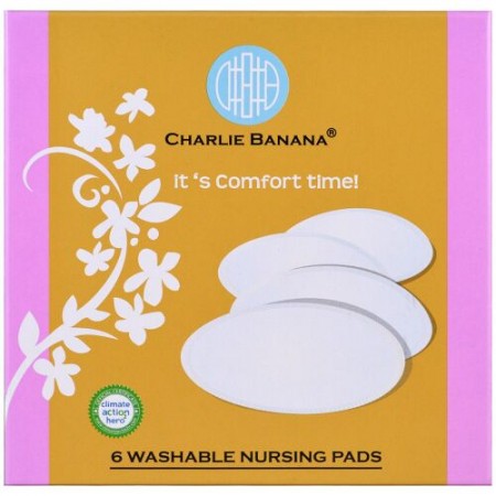 Charlie Banana, 洗浄可能パッド、6パッド (Discontinued Item)