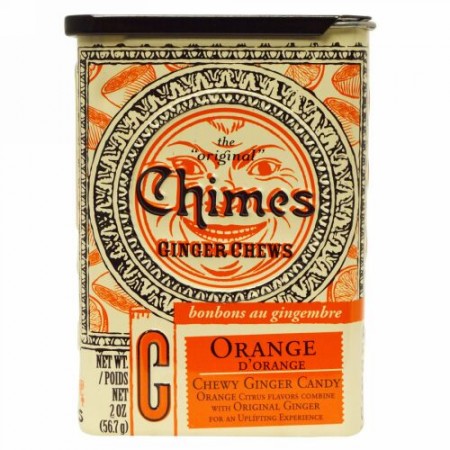 Chimes, Ginger Chews, Orange, 2 oz. (Discontinued Item)
