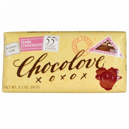 Chocolove, ダークチョコレート（ブラックチョコレート）, 3.2オンス (90 g) (Discontinued Item)