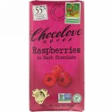 Chocolove, ラズベリー入りダークチョコレート、ココア55％、88g（3.1オンス）