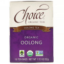 Choice Organic Teas, Oolong Tea, Organic Oolong, 16 Tea Bags, 1.1 oz (32 g)