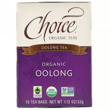 Choice Organic Teas, Oolong Tea, Organic Oolong, 16 Tea Bags, 1.1 oz (32 g)
