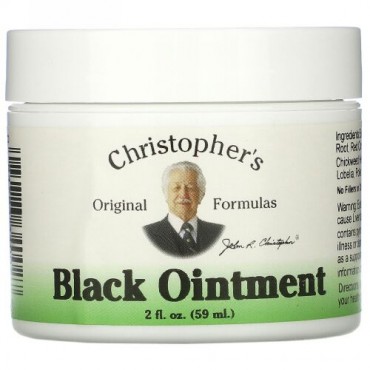 Christopher's Original Formulas, ブラック軟膏、抗炎症、2 fl oz (59 ml)
