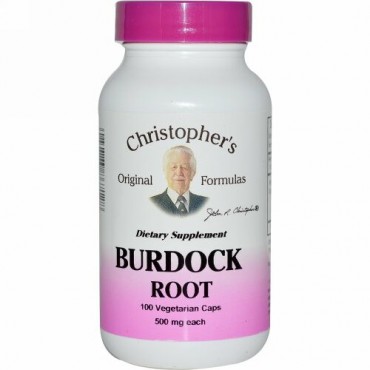 Christopher's Original Formulas, Burdock Root, 500 mg, 100 Vegetarian Caps
