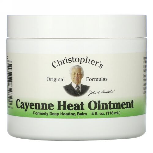 Christopher's Original Formulas, カイエン ヒート 軟膏、4 fl oz (118 ml)