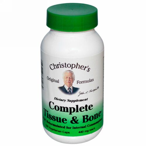 Christopher's Original Formulas, Complete Tissue & Bone, 440 mg, 100 Vegetarian Caps