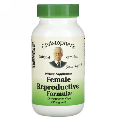 Christopher's Original Formulas, Female Reproductive Formula, 450 mg, 100 Vegetarian Caps