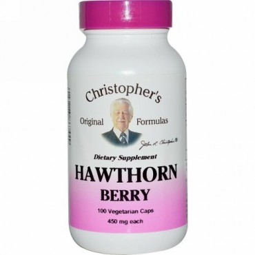 Christopher's Original Formulas, Hawthorn Berry, 450 mg, 100 Vegetarian Caps