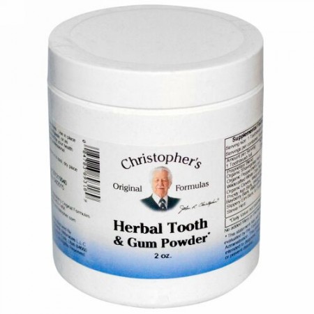 Christopher's Original Formulas, ハーブ系歯と歯茎のパウダー、 2 オンス