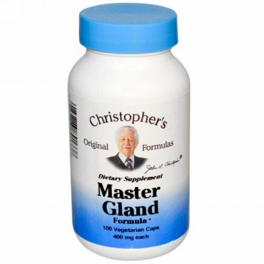 Christopher's Original Formulas, Master Gland Formula, 400 mg, 100 Vegetarian Caps