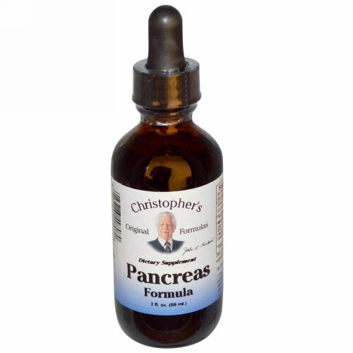 Christopher's Original Formulas, パンクリアス（膵臓）フォーミュラ、2 fl oz (59 ml)
