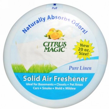 Citrus Magic, 固形エアフレッシュナー, ピュアリネン, 20 オンス (566 g)