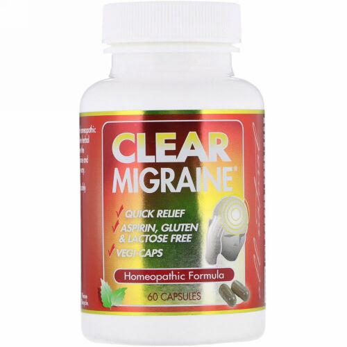 Clear Products, クリア・マイグレイン™, 60 カプセル (Discontinued Item)