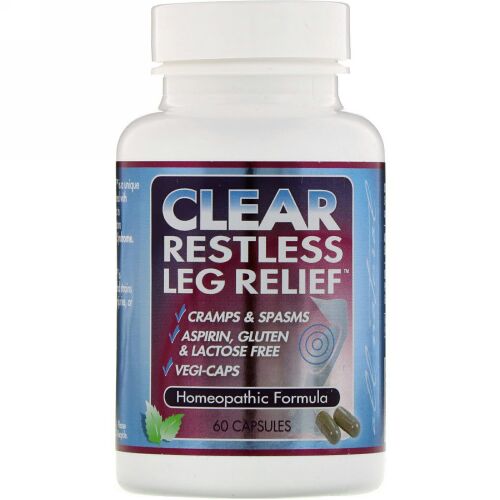 Clear Products, Clear Restless Leg Relief、60カプセル (Discontinued Item)