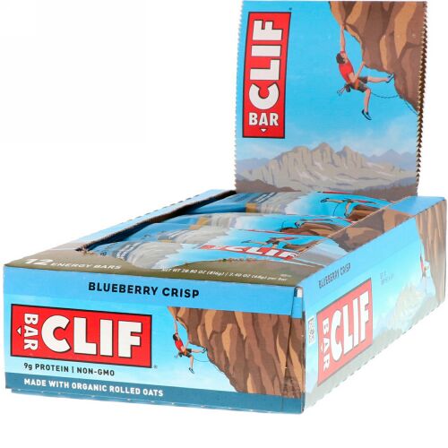 Clif Bar, エナジーバー、ブルーベリークリスプ、12本、各2.40 oz (68 g)