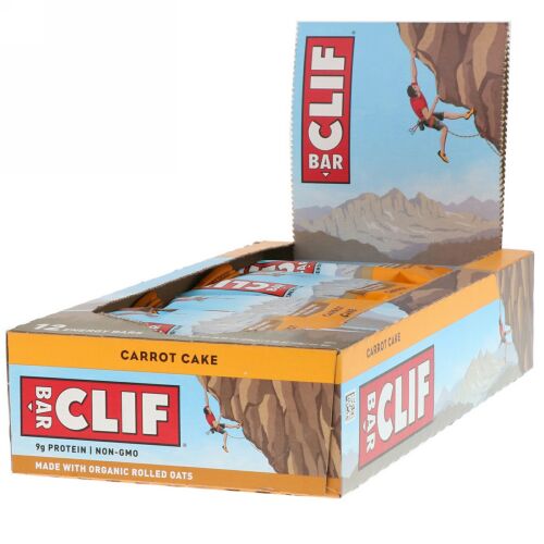 Clif Bar, エナジーバー、キャロットケーキ、12本、各2.40オンス (68 g)
