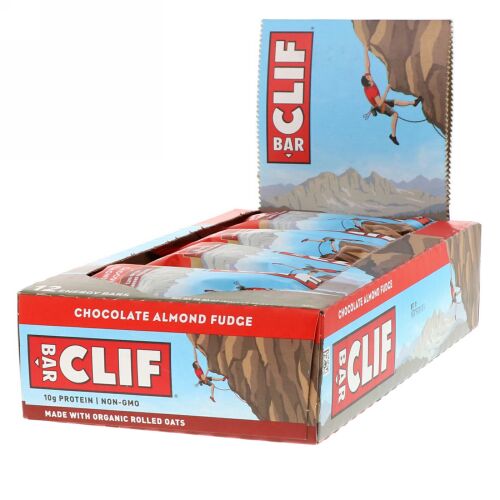 Clif Bar, Energy Bar, Chocolate Almond Fudge, 12 Bars, 2.40 oz (68 g) Each (Discontinued Item)