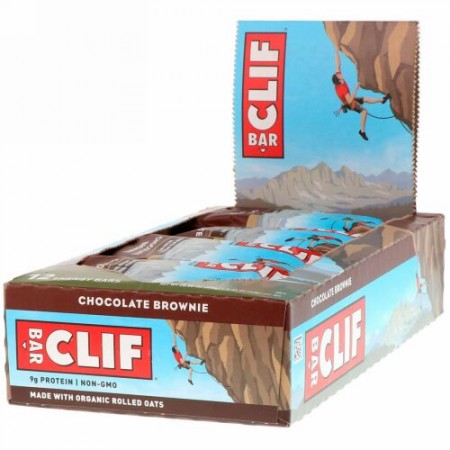 Clif Bar, エナジーバー、チョコレートブラウニー、12本、2。各2.40 oz (68 g)