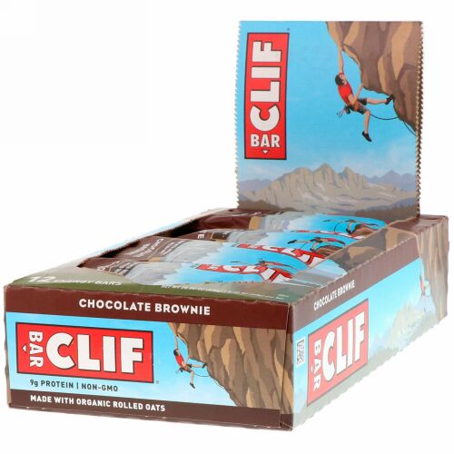 Clif Bar, エナジーバー、チョコレートブラウニー、12本、2。各2.40 oz (68 g)