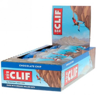 Clif Bar, エナジーバー、チョコレートチップ、12本、各2.40 oz (68 g)