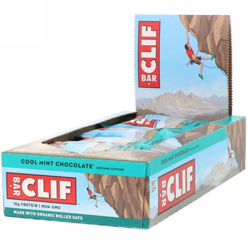 Clif Bar, エナジーバー、 クールミントチョコレート、 12本、 2.40オンス各 (68 g)