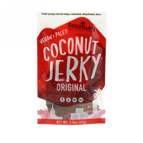 Cocoburg , ココナッツジャーキー、オリジナル、1.5 oz (43 g) (Discontinued Item)