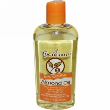 Cococare, 100% 天然アーモンドオイル、 4 液量オンス (118 ml)