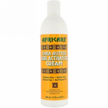 Cococare, アフリケア、シアーバターカール活性剤クリーム、12 fl oz (354 ml)
