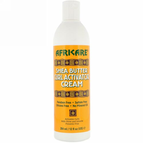 Cococare, アフリケア、シアーバターカール活性剤クリーム、12 fl oz (354 ml)