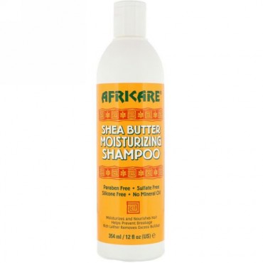 Cococare, アフリケア、シアバターモイスチャライジングシャンプー、12 fl oz (354 ml)