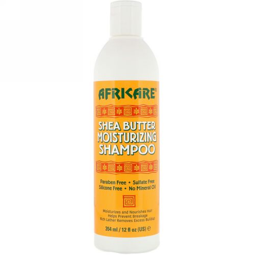 Cococare, アフリケア、シアバターモイスチャライジングシャンプー、12 fl oz (354 ml)