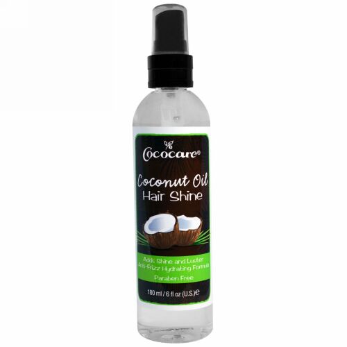 Cococare, ココナッツ オイル ヘアシャイン、 6 fl oz (180 ml) (Discontinued Item)