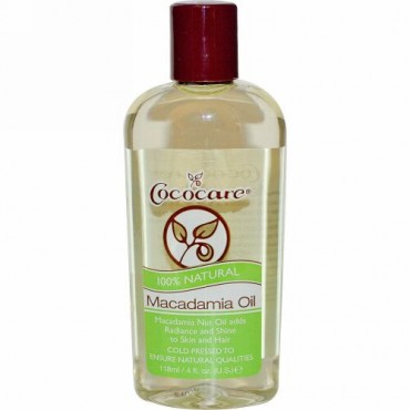 Cococare, マカダミアオイル, 4液量オンス (118 ml)
