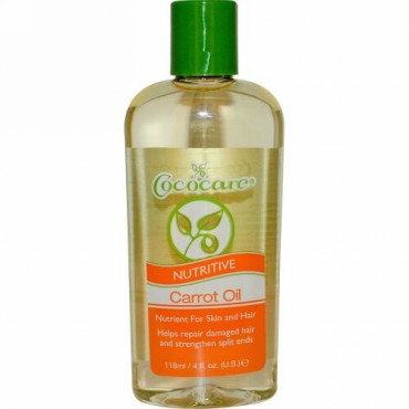 Cococare, ニュートリティブ・キャロットオイル、4 液体オンス（118ml） (Discontinued Item)